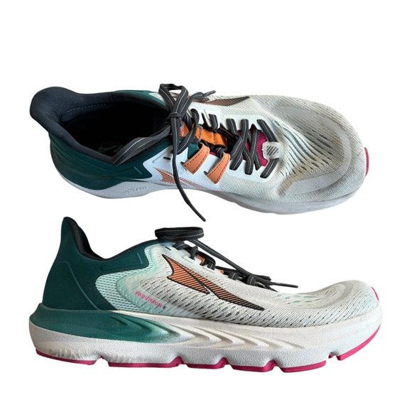 Altra Shoes - Altra Women's White Teal Pink Orange Athletic Running Shoes